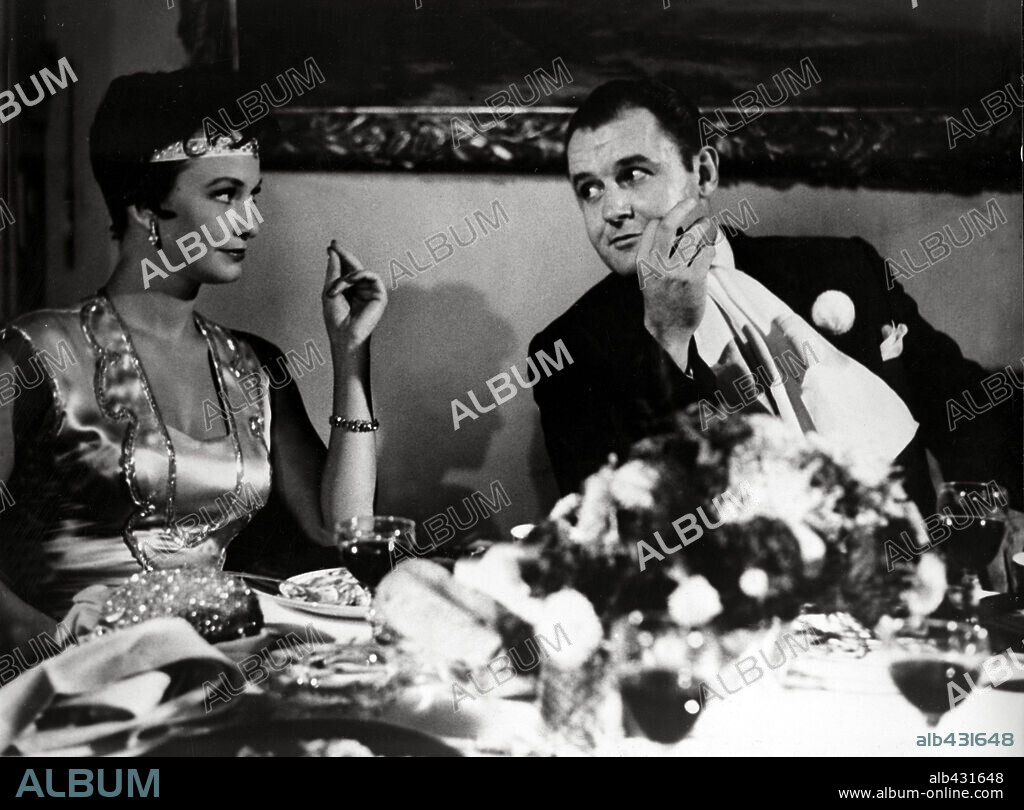FAY SPAIN and ROD STEIGER in AL CAPONE, 1959, directed by RICHARD WILSON. Copyright ALLIED ARTISTS.