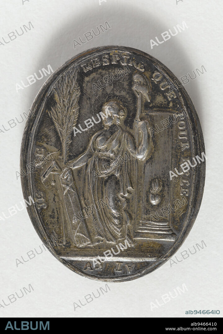 Le patriote Palloy, 1792, Palloy, Pierre-François, Array, Numismatic, Medal, Metal, Diameter: 3.6 cm, Weight (type size): 19.09 g.