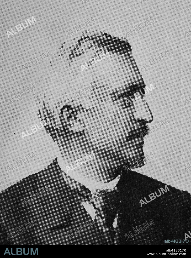 Bernhard Rudolf Foerster, Born April 18, 1840; died March 8, 1904, was a German mining engineer and Saxon ministry official., reproduction of a photo from the year 1895, digital improved.