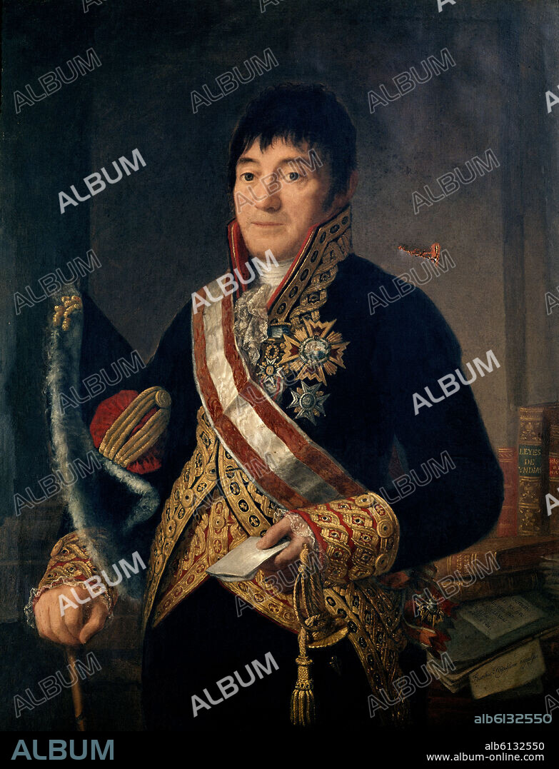 FRANCISCO DE GOYA (atribuido). MIGUEL DE LARDIZABAL Y URIBE - 1714-? - Politico Español.