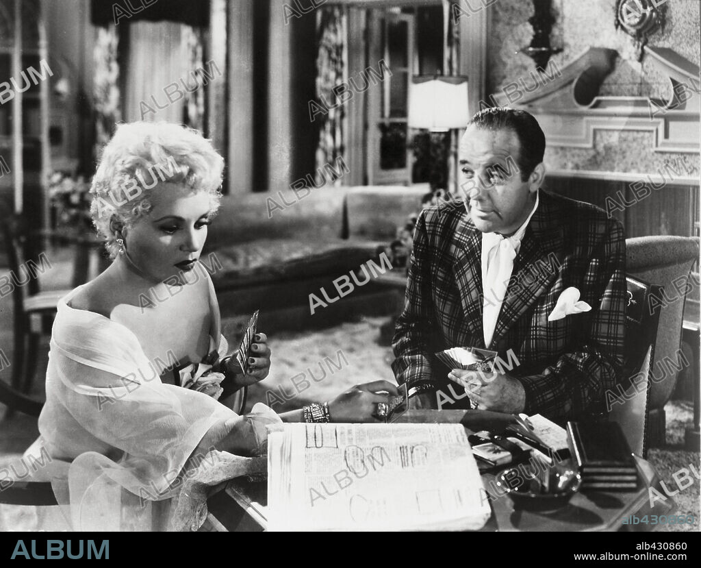 BRODERICK CRAWFORD y JUDY HOLLIDAY en NACIDA AYER, 1950 (BORN YESTERDAY), dirigida por GEORGE CUKOR. Copyright COLUMBIA PICTURES.