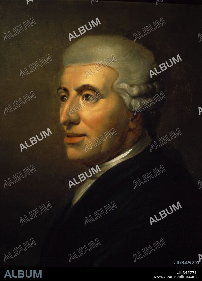 Franz Josef Haydn, Austrian composer, artist unknown. XVIII century.