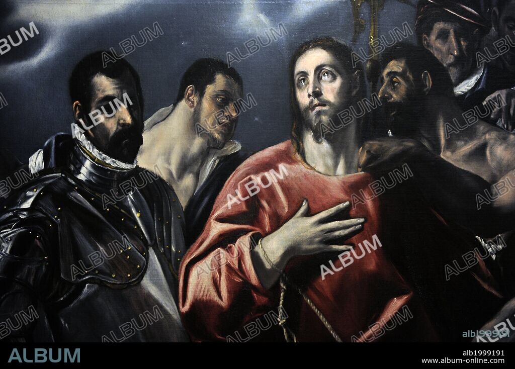 EL GRECO. ARTE RENACIMIENTO. ESPAÑA. GRECO, Doménikos Theotokópulos, llamado El (Candía,1541-Toledo,1614). Pintor cretense, representante de la última fase del Manierismo. "EL EXPOLIO", 1580-1600. Museo de Bellas Artes. Budapest. Hungría.