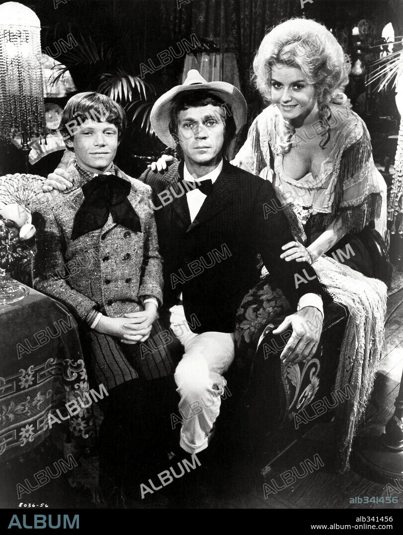 MITCH VOGEL, SHARON FARRELL and STEVE MCQUEEN in THE REIVERS, 1969, directed by MARK RYDELL. Copyright CINEMA CENTER.