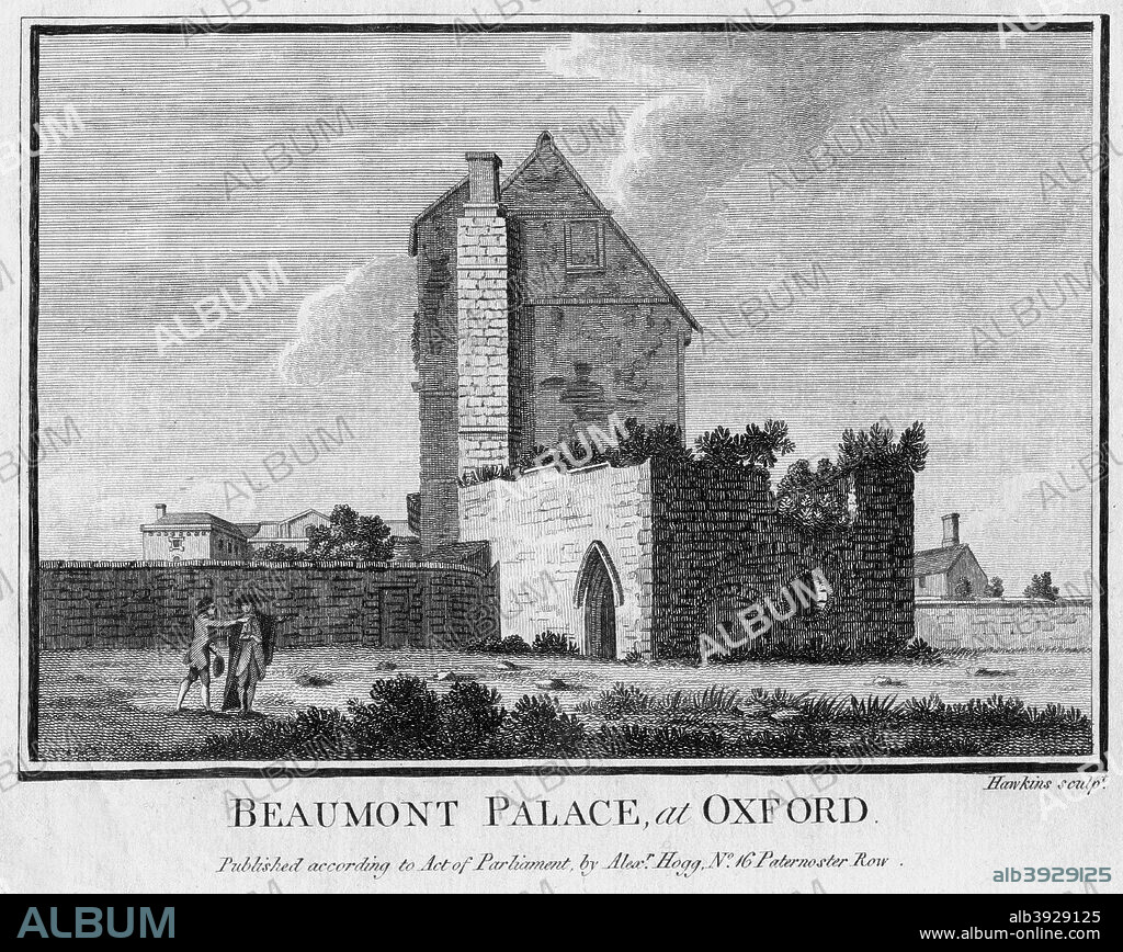 Beaumont Palace, Oxford. Beaumont Palace was built in c1130 as a royal palace by Henry I. It was donated to the Carmelites as the site of a monastery by Edward II, but fell into ruin after the Dissolution of the Monasteries. The ruins were used to provide building stone for Christ Church and St John's College and by 1820 nothing remained.