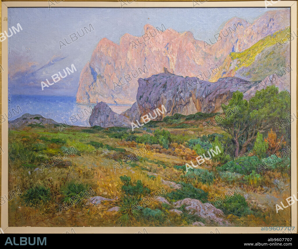 Cala de Sant Vicenç, 1950, Llorenç Cerda, oil on canvas, pollensa museum, Majorca, Balearic Islands, Spain.