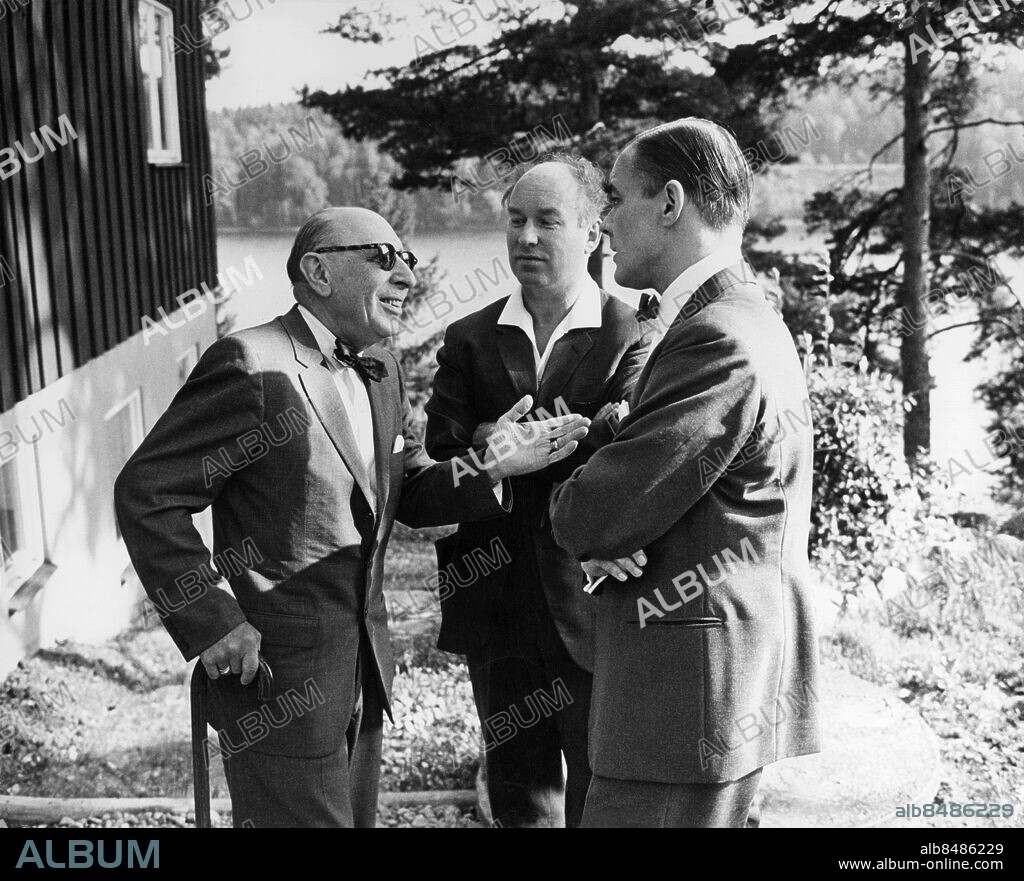 1960.. Igor Stravinsky, Karl-Birger Blomdahl och Sixten Ehrling.. Anm. Tonsättare Kompositörer I. Stravinskij, 1882-1971, rysk tonsättare CD 127 persons: IGOR STRAVINSKY;KARL-BIRGER BLOMDAHL;SIXTEN EHRLING sites: SOVJETUNIONEN*;SVERIGE.