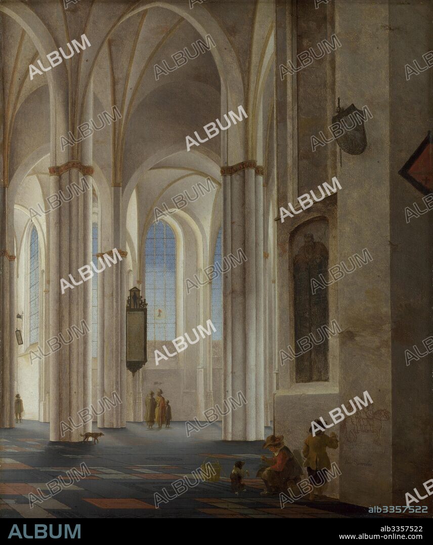 PIETER SAENREDAM. The Interior of the Buurkerk at Utrecht.