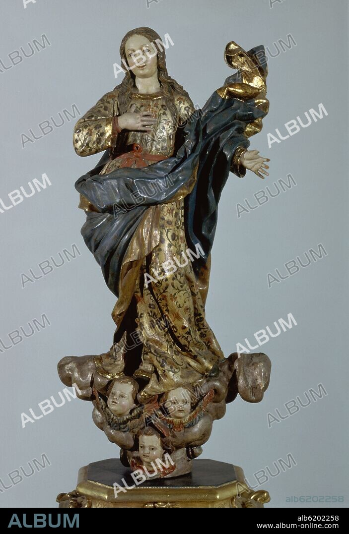 INMACULADA CON LA LUNA A LOS PIES-S XVIII.