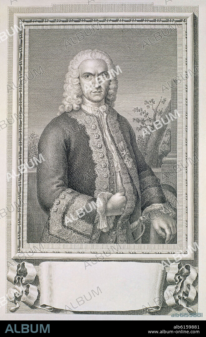 JOSE CAMPILLO Y COSIO (1693-1744) - MINISTRO DE FELIPE V.