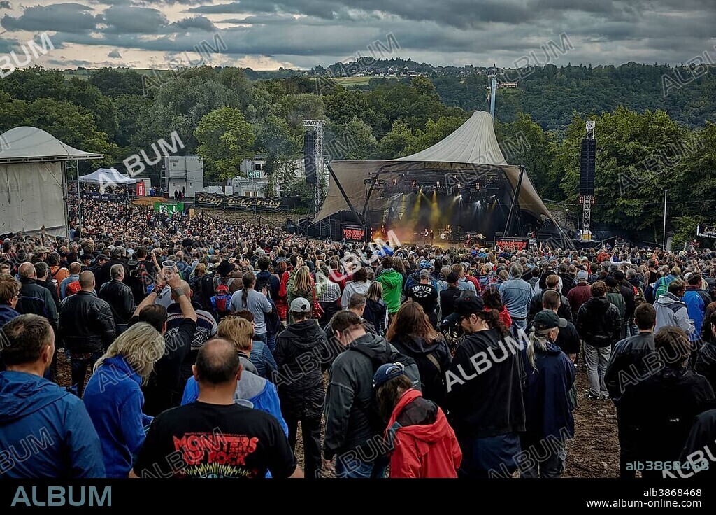 Loreley open-air stage, Monsters of Rock, hard rock festival, Sankt Goarshausen, Rhineland-Palatinate, Germany, Europe.