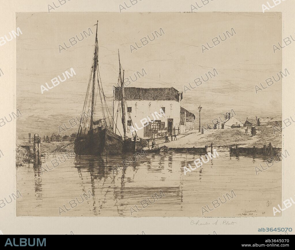 Zwijndrecht. Artist: Charles Adams Platt (American, New York 1861-1933). Dimensions: plate: 13 5/16 x 17 1/4 in. (33.8 x 43.8 cm)
sheet: 17 1/2 x 22 7/8 in. (44.5 x 58.1 cm). Date: 1885.