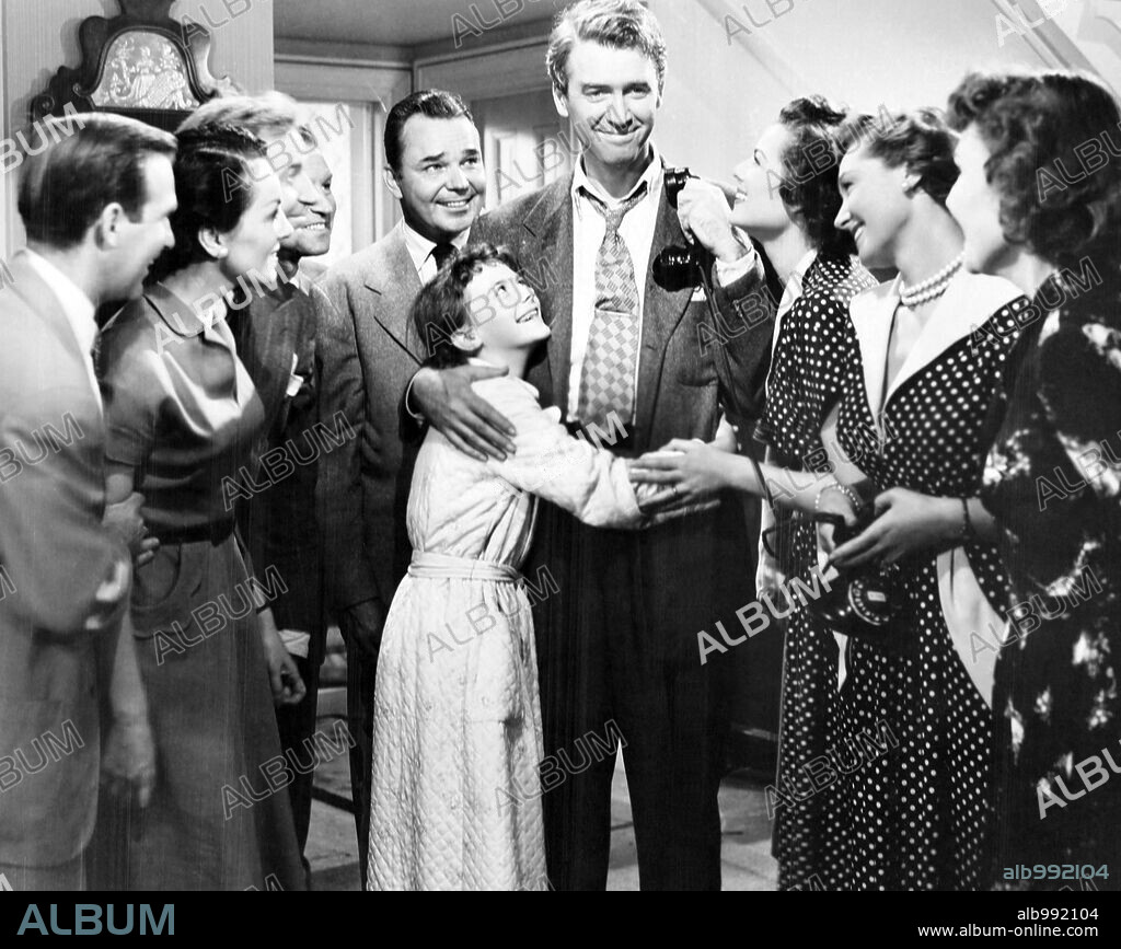 BARBARA HALE, JAMES STEWART and NATALIE WOOD in THE JACKPOT, 1950, directed by WALTER LANG. Copyright 20TH CENTURY FOX.