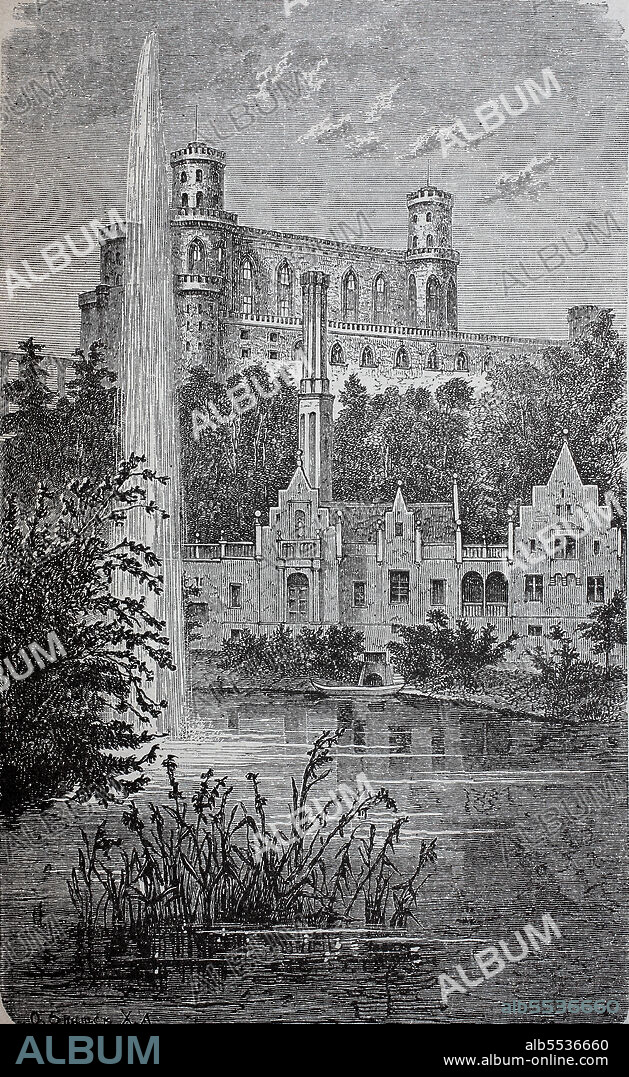 Kamenz Castle is a castle built according to the design of Karl Friedrich Schinkel in neo-Gothic style near the village of Kamenz, now Kamieniec Zabkowicki in Lower Silesia, Poland, here in 1880.