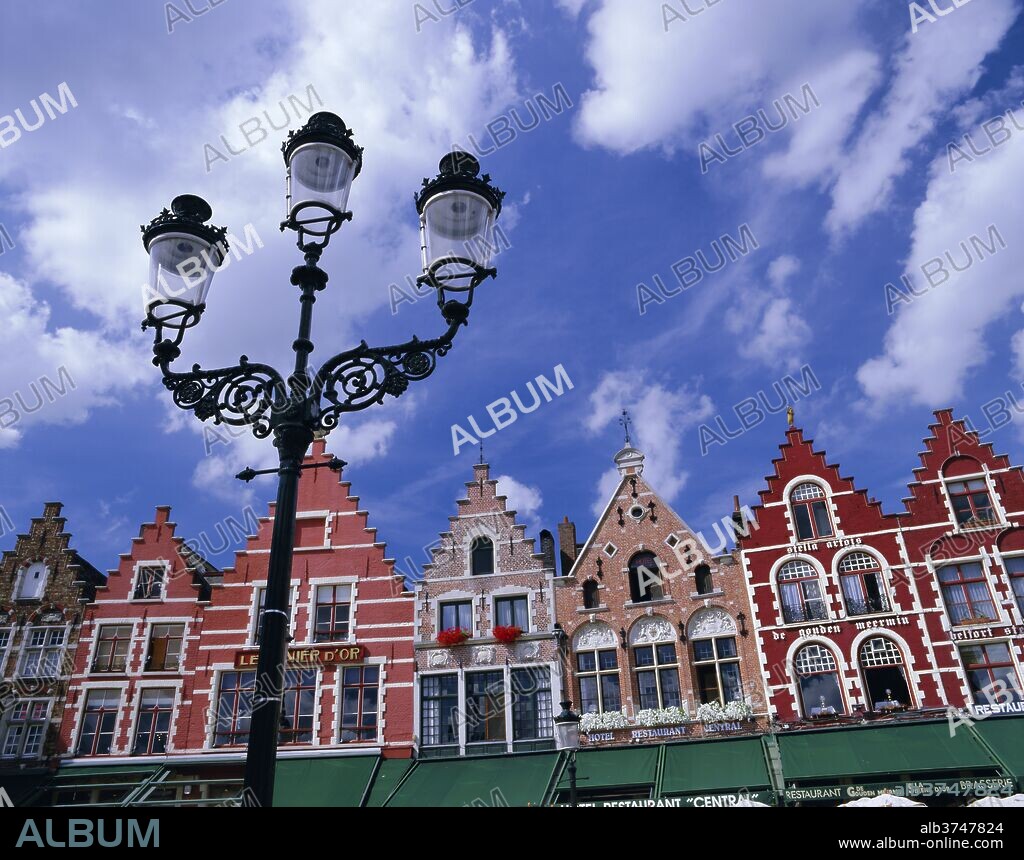The Markt, Bruges, UNESCO World Heritage Site, Belgium, Europe.