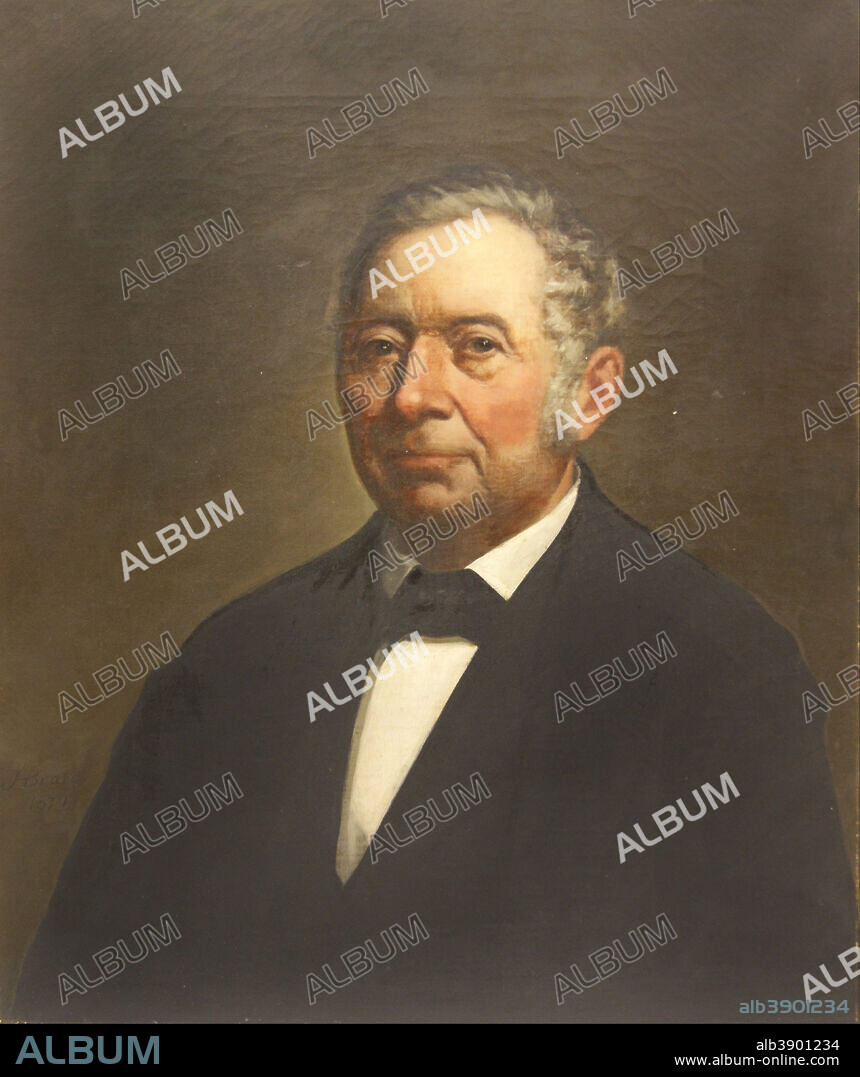 JAMES HENRY BEARD. Peter Gibson. Date/Period: 1870. Painting. Oil on canvas. Height: 30.50 mm (1.20 in); Width: 25 mm (0.98 in).
