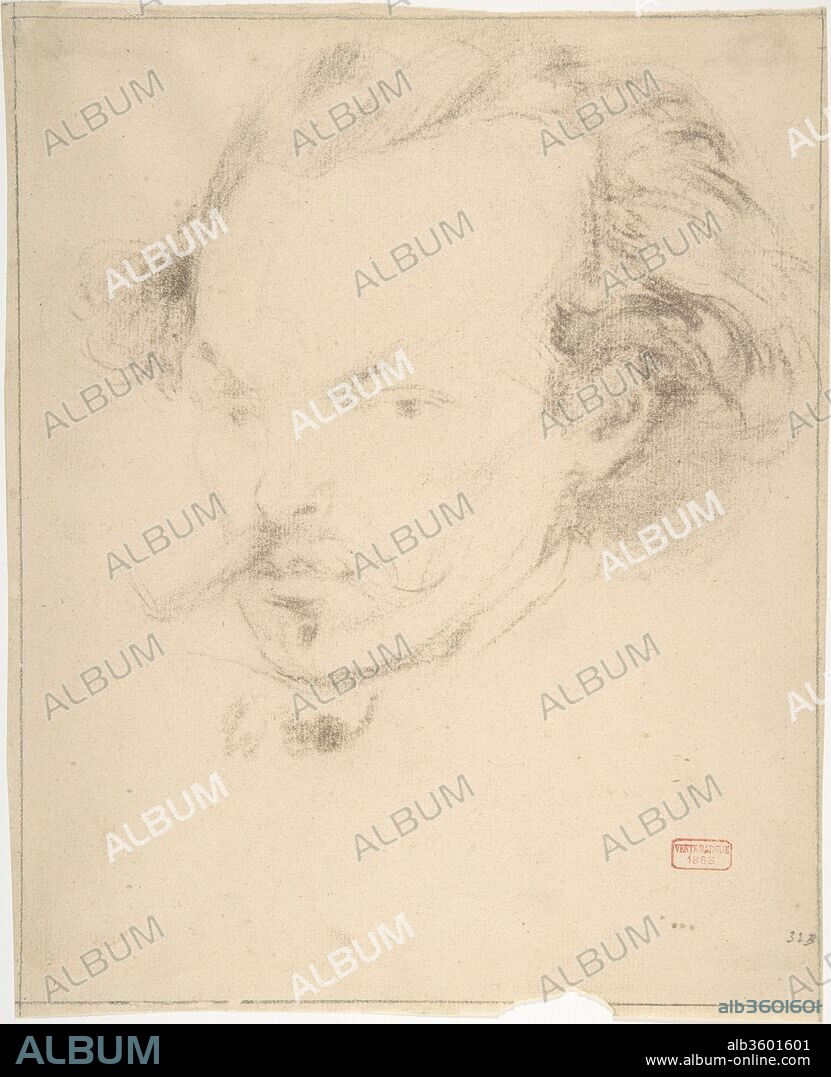 Portrait of the Artist (?). Artist: Charles Bargue (French, Paris 1825/26-1883 Paris). Dimensions: Sheet: 10 7/8 x 8 11/16 in. (27.6 x 22.1cm). Date: 1850-83.