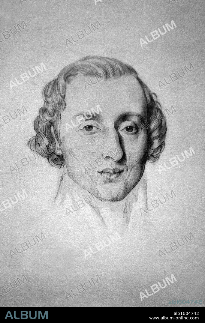 Portrait of Frederic Chopin, Royal Carthusian Monastery, Mallorca, Spain.