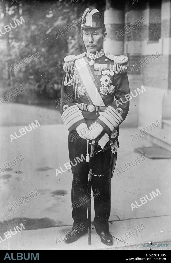 Viscount Kato Tomosaburo (????? ?, 22 February 1861 – 24 August 1923) was a career officer in the Imperial Japanese Navy and the 21st Prime Minister of Japan from 12 June 1922 to 24 August 1923. During the Russo-Japanese War, Kato served as chief of staff to Admiral Togo Heihachiro on the battleship Mikasa, assisting in Japan's victory at the Battle of Tsushima.
