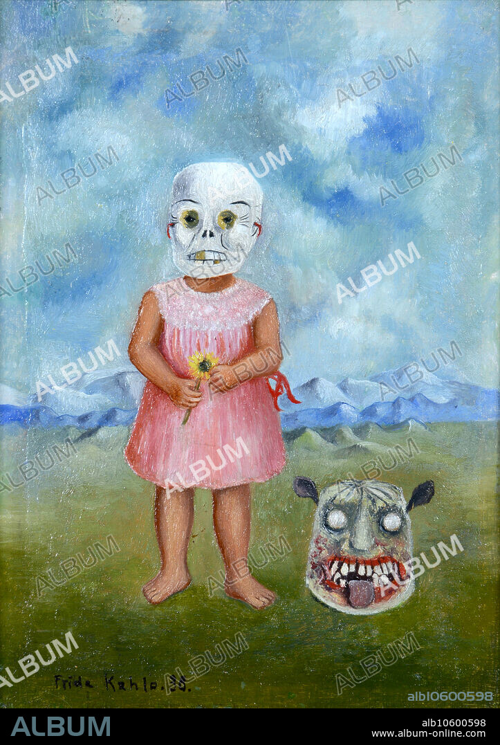 FRIDA KAHLO. Girl with Death Mask (Niña con máscara de muerte).