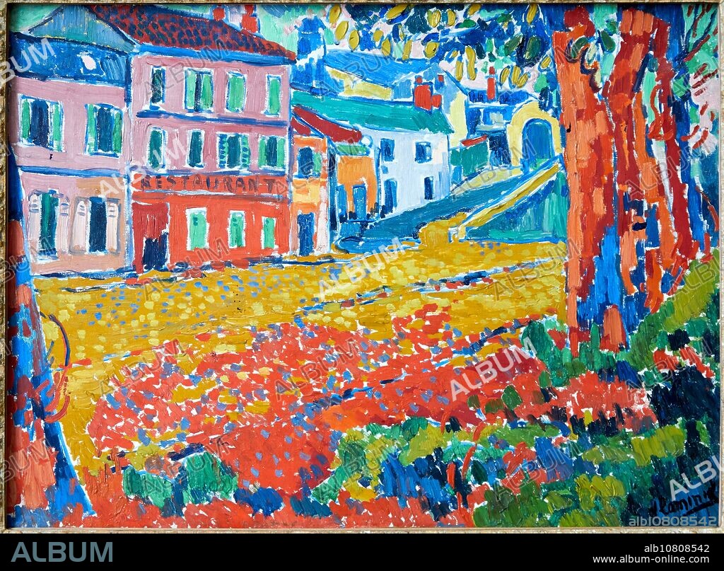 "Restaurant de la Machine à Bougival", 1905, Maurice de Vlaminck, Musée d'Orsay, Paris, France, Europe.