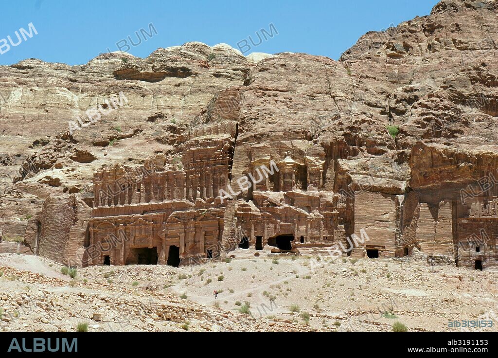 Petra. Importante enclave arqueológico en Jordania. Capital del antiguo reino Nabateo.