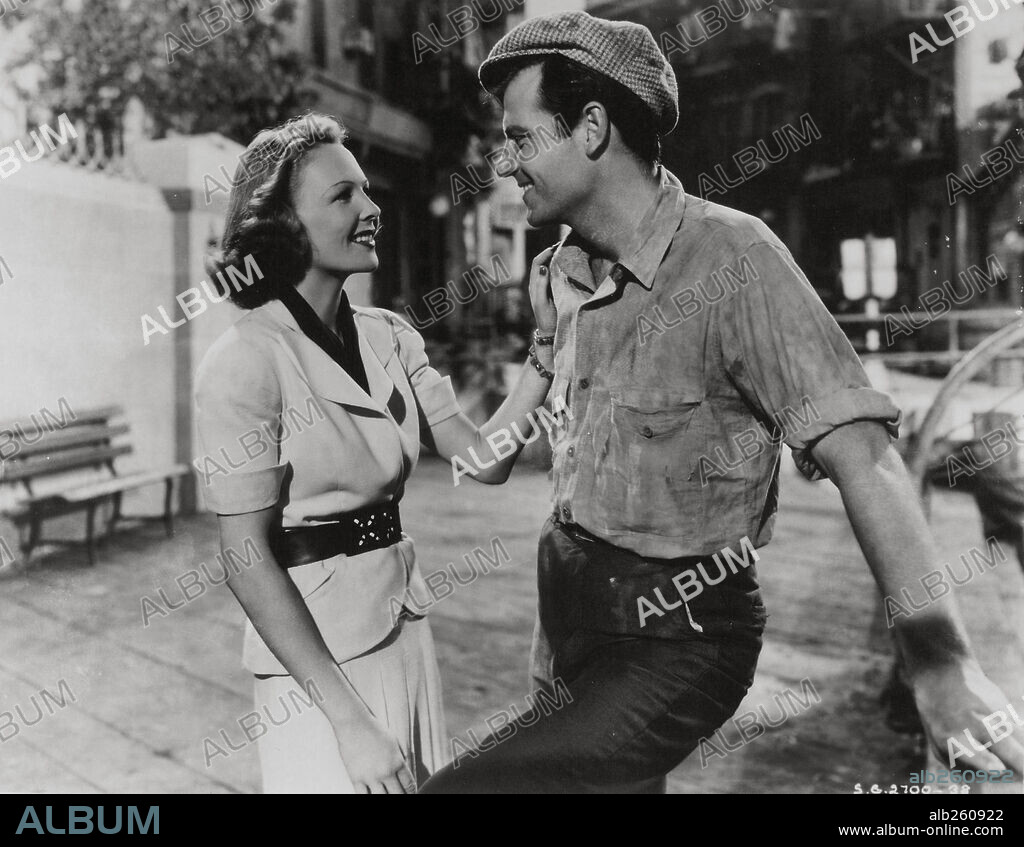 JOEL MCCREA and WENDY BARRIE in DEAD END, 1937, directed by WILLIAM WYLER. Copyright GOLDWYN/UNITED ARTISTS.