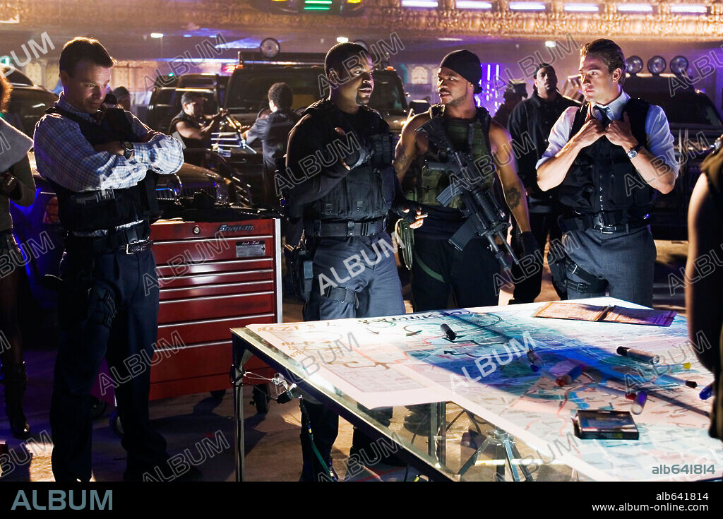 ICE CUBE, MICHAEL ROOF, SCOTT SPEEDMAN and XZIBIT in XXX: STATE OF THE UNION, 2005, directed by LEE TAMAHORI. Copyright COLUMBIA PICTURES / ROSENTHAL, ZADE.