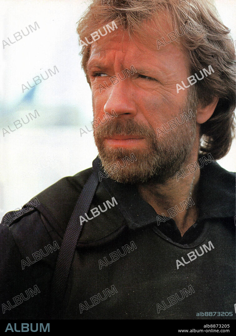 CHUCK NORRIS en DELTA FORCE, 1986 (THE DELTA FORCE), dirigida por MENAHEM GOLAN. Copyright CANNON FILMS.