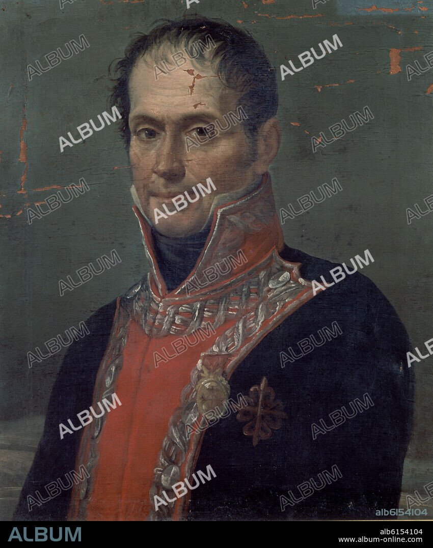 JOSE APARICIO INGLADA (1770-1838). FRANCISCO VENEGAS - COMANDANTE DEL EJERCITO - SIGLO XIX.