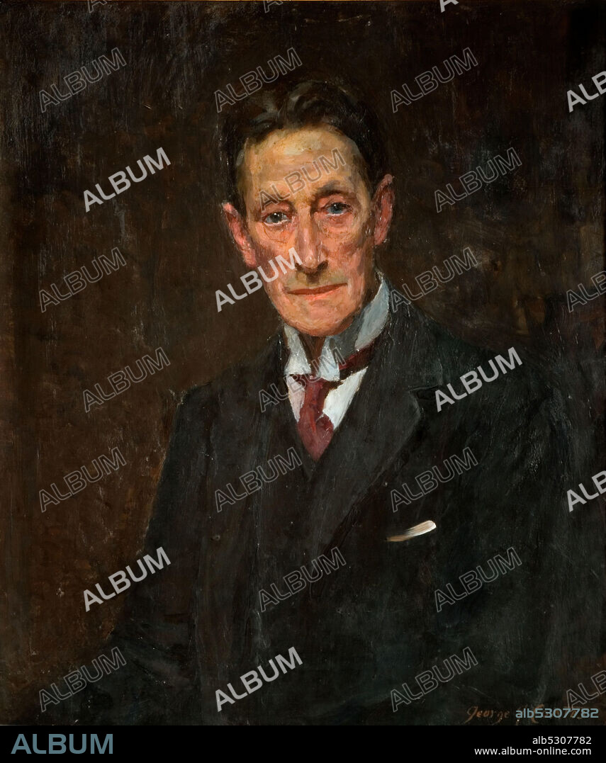 GEORGE JAMES COATES. Portrait of Sir Johnston Forbes-Robertson, 1900-1925. Sir Johnston Forbes-Robertson was an actor and theatre manager.