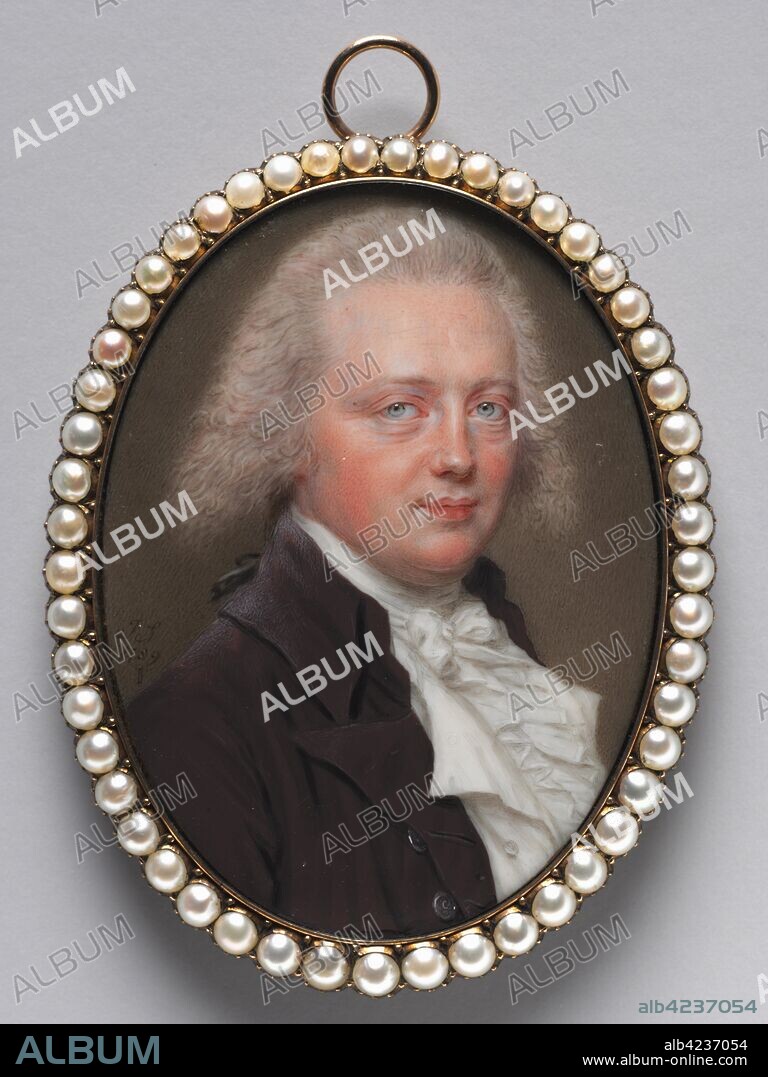 Portrait of a Man, 1789. John I Smart (British, 1741-1811). Watercolor on ivory in a gold and seed pearl frame; framed: 7.1 x 5.5 cm (2 13/16 x 2 3/16 in.); unframed: 6.2 x 4.5 cm (2 7/16 x 1 3/4 in.).