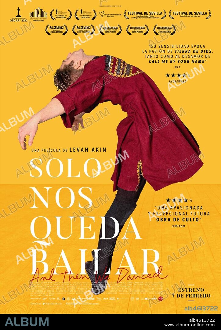 Poster de SOLO NOS QUEDA BAILAR. AND THEN WE DANCED, 2019 (AND THEN WE DANCED), dirigida por LEVAN AKIN. Copyright FRENCH QUARTER FILM/TAKES FILM/AMA PROD/RMV FILM.