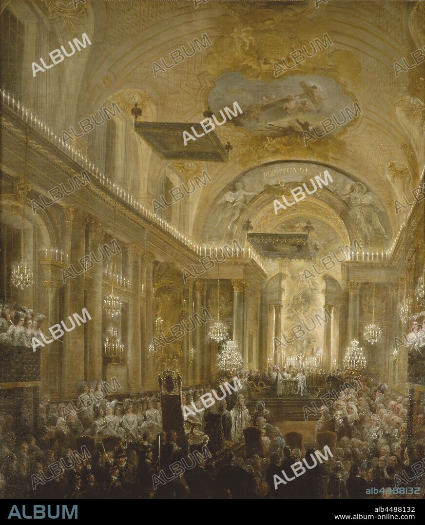Elias Martin, The Baptism of the Duke of Småland, To Grh 1965, no. 3060, The Duke of Smålands dop, painting, 1782, oil on canvas, Height, 223.5 cm (87.9 inches), Width, 195 cm (76.7 inches).