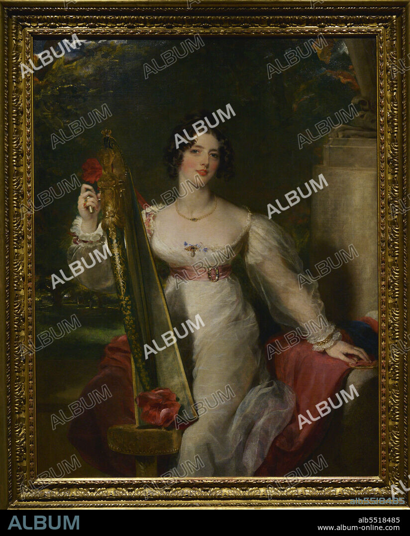 SIR THOMAS LAWRENCE (1769-1830). BRITISH ARTIST.. Sir Thomas Lawrence (1769-1830). English painter. Portrait of Lady Elizabeth Conyngham (1799-1839), 1824. Calouste Gulbenkian Museum. Lisbon. Portugal.