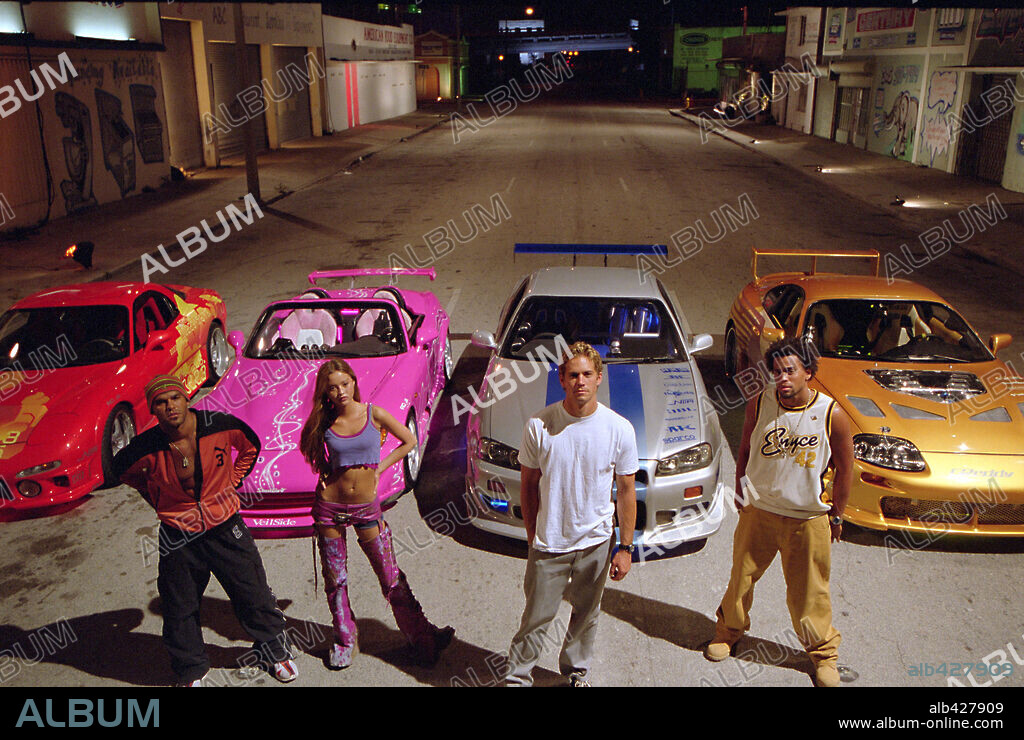 AMAURY NOLASCO, DEVON AOKI, MICHAEL EALY and PAUL WALKER in 2 FAST 2 FURIOUS, 2003, directed by JOHN SINGLETON. Copyright UNIVERSAL PICTURES / REED, ELI.