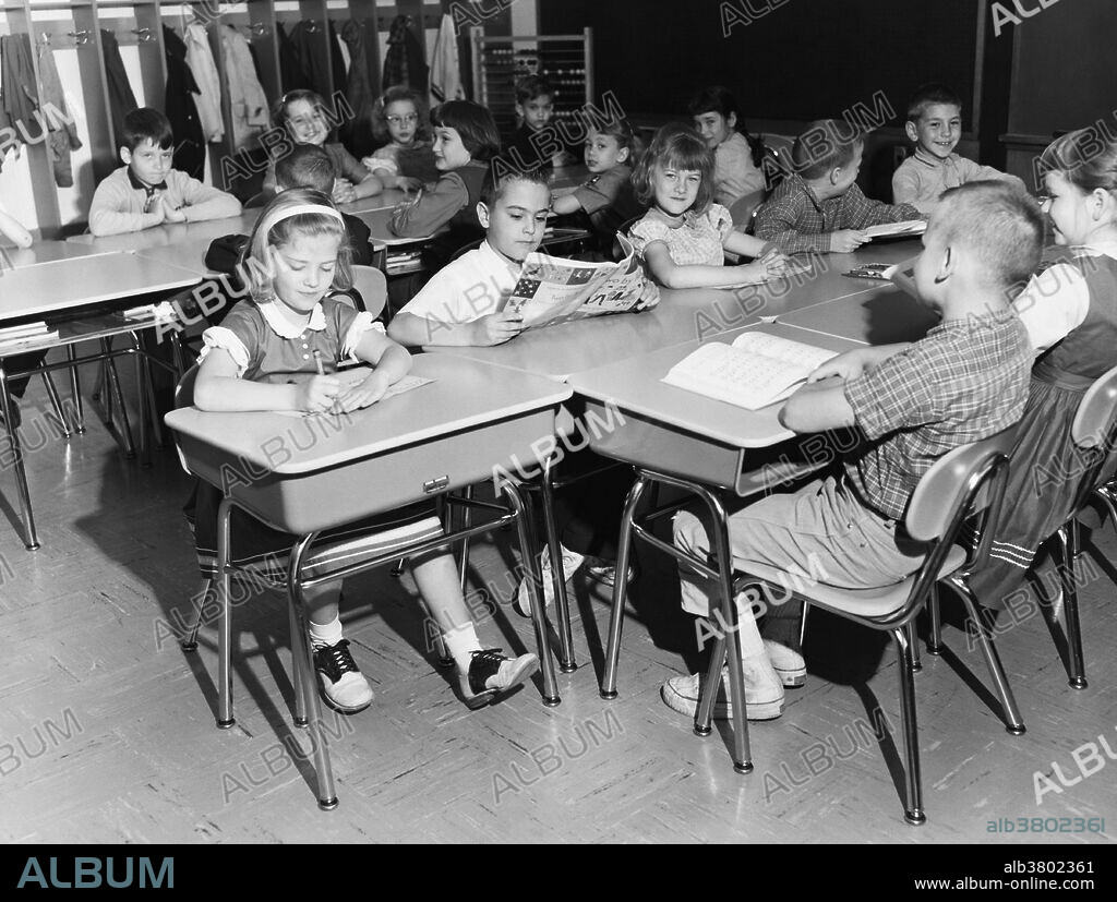 American classroom, circa 1958.
