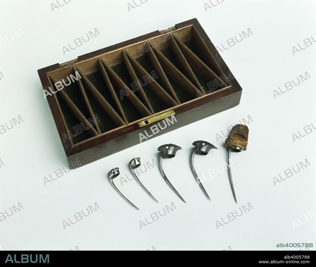 Spurs for cockfighting, 18th century. These spurs for fighting cocks give some indication of the viciousness of the sport, which attracted people from all social classes and was a popular focus of gambling activity.