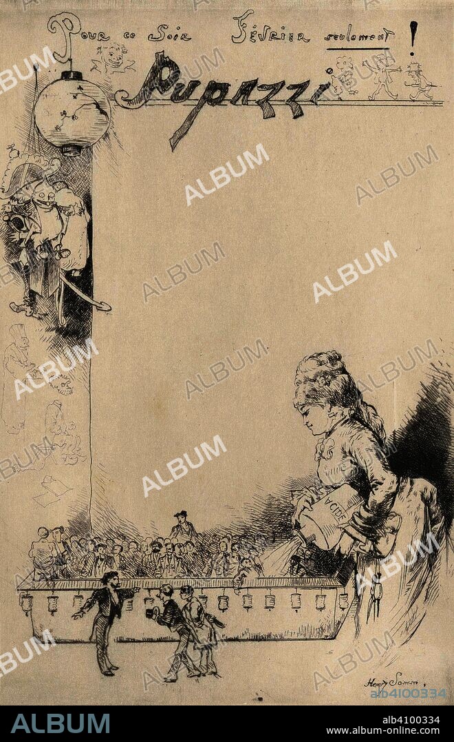 HENRY SOMM. Seduction (Une séduction) and The St. Menuphar Affair (L'affaire St. Menuphar). Dimensions: 30.4 cm x 23.4 cm, 24.2 cm x 16.1 cm, 23.3 cm x 15.2 cm.