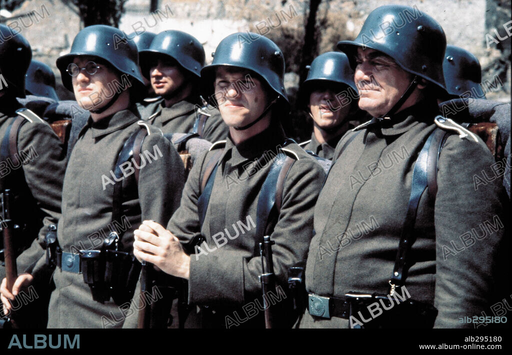 ERNEST BORGNINE and RICHARD THOMAS in ALL QUIET ON THE WESTERN FRONT, 1979, directed by DELBERT MANN.