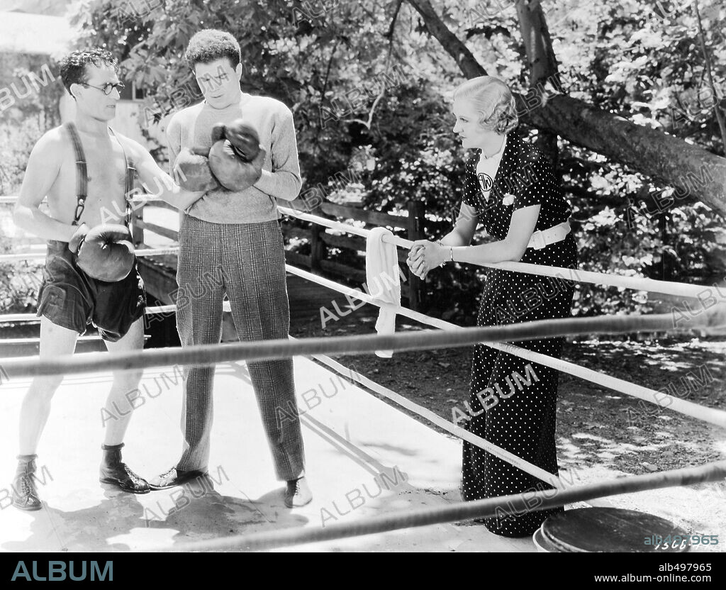 Lionel Jay Stander and HAROLD LLOYD. HAROLD LLOYD and LIONEL STANDER in THE MILKY WAY, 1936, directed by LEO MCCAREY. Copyright PARAMOUNT PICTURES.