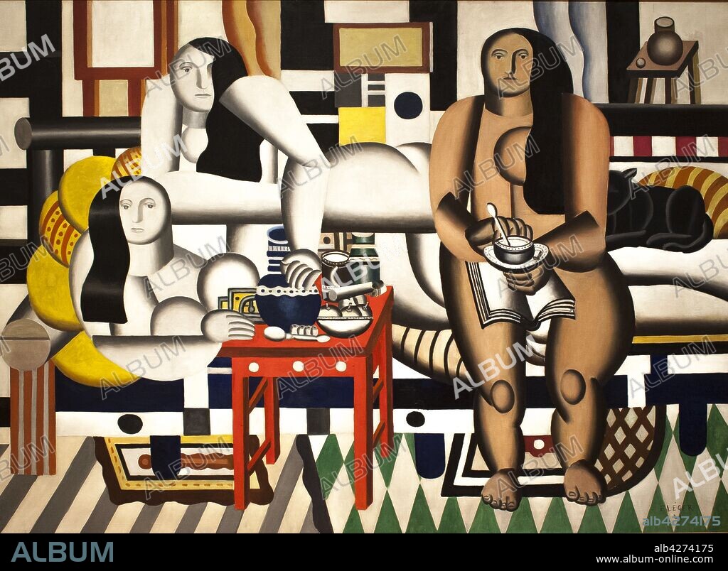 FERNAND LÉGER. Fernand Léger / 'Tres mujeres', 1921-1922, Óleo sobre lienzo, 183,5 x 251,5 cm.