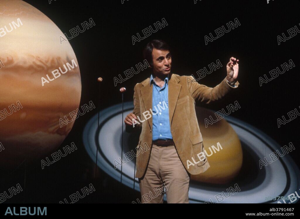 Sagan on the set of the 1980 television series "Cosmos: A Personal Voyage." Carl Edward Sagan (1934-1996) was an American astronomer, astrophysicist, cosmologist, author, science popularizer, and science communicator in astronomy and natural sciences. He published more than 600 scientific papers and articles and was author, co-author or editor of more than 20 books. He advocated scientifically skeptical inquiry and the scientific method, pioneered exobiology and promoted the Search for Extra-Terrestrial Intelligence (SETI). Sagan is known for his popular science books and for the award-winning 1980 television series Cosmos: A Personal Voyage, which he narrated and co-wrote. After a long and difficult fight with myelodysplasia, which included three bone marrow transplants, Sagan died of pneumonia at the age of 62.