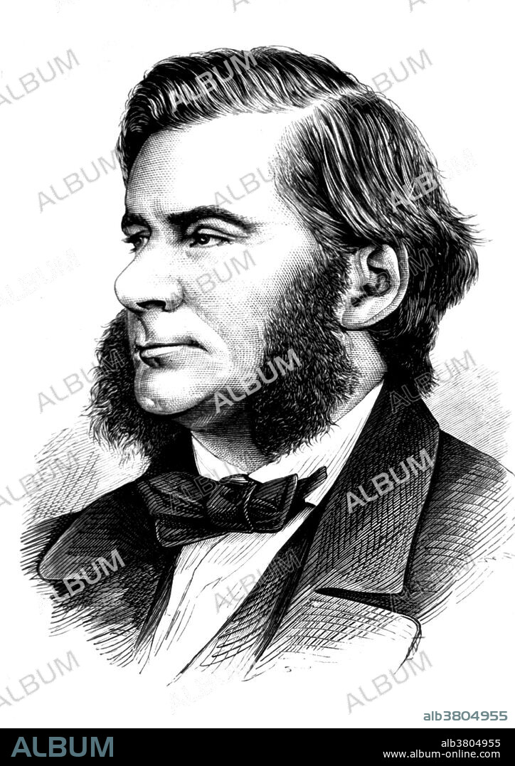 Thomas Henry Huxley (1825-1895) was an English biologist, known as "Darwin's Bulldog" for his advocacy of Charles Darwin's theory of evolution. Huxley's famous 1860 debate with Samuel Wilberforce was a key moment in the wider acceptance of evolution, and in his own career. Huxley was slow to accept some of Darwin's ideas, such as gradualism, and was undecided about natural selection, but despite this he was wholehearted in his public support of Darwin. He was instrumental in developing scientific education in Britain, and fought against the more extreme versions of religious tradition. Huxley coined the term 'agnostic' to describe his own views on theology, a term whose use has continued to the present day.