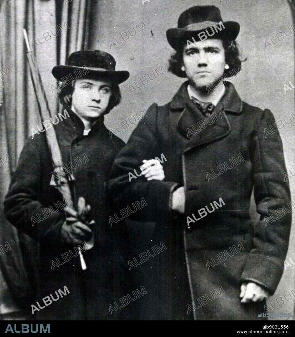 Norwegian composer, Edvard Grieg and his brotherJohn, as young boys.