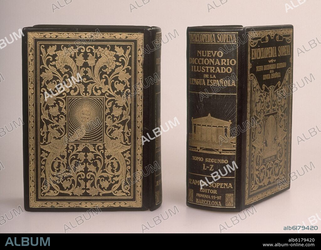 ENCICLOPEDIA SOPENA. NUEVO DICCIONARIO ILUSTRADO DE LA LENGUA ESPAÑOLA. 4º EDICION 1930.