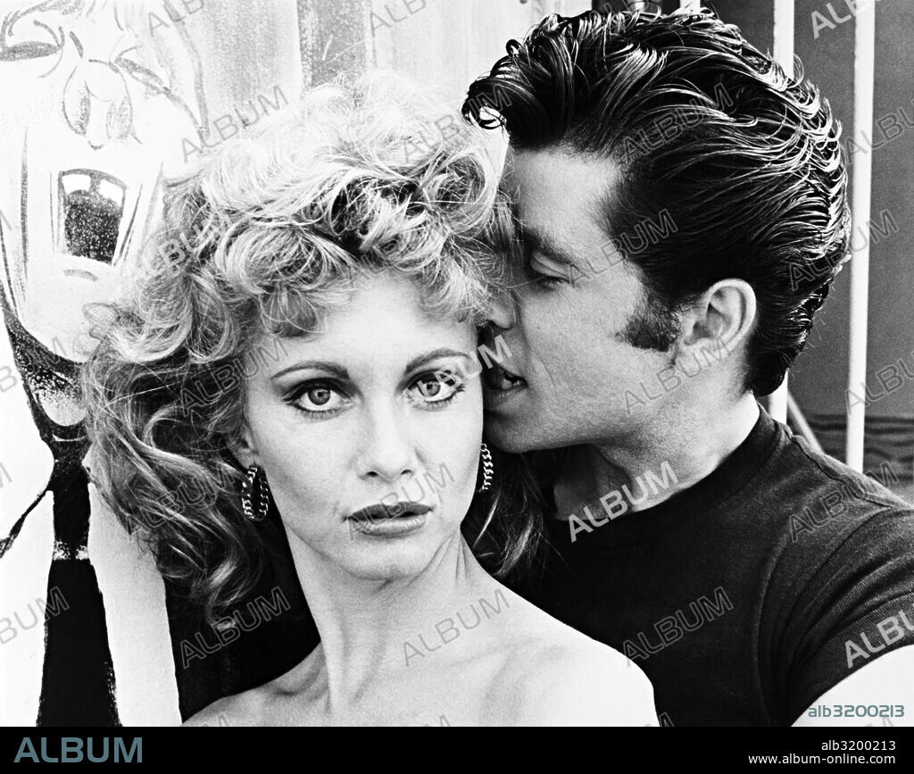 OLIVIA NEWTON JOHN und TRAVOLTA JOHN. JOHN TRAVOLTA und OLIVIA NEWTON-JOHN in GREASE - SCHMIERE, 1978 (GREASE), unter der Regie von RANDAL KLEISER. Copyright PARAMOUNT PICTURES.