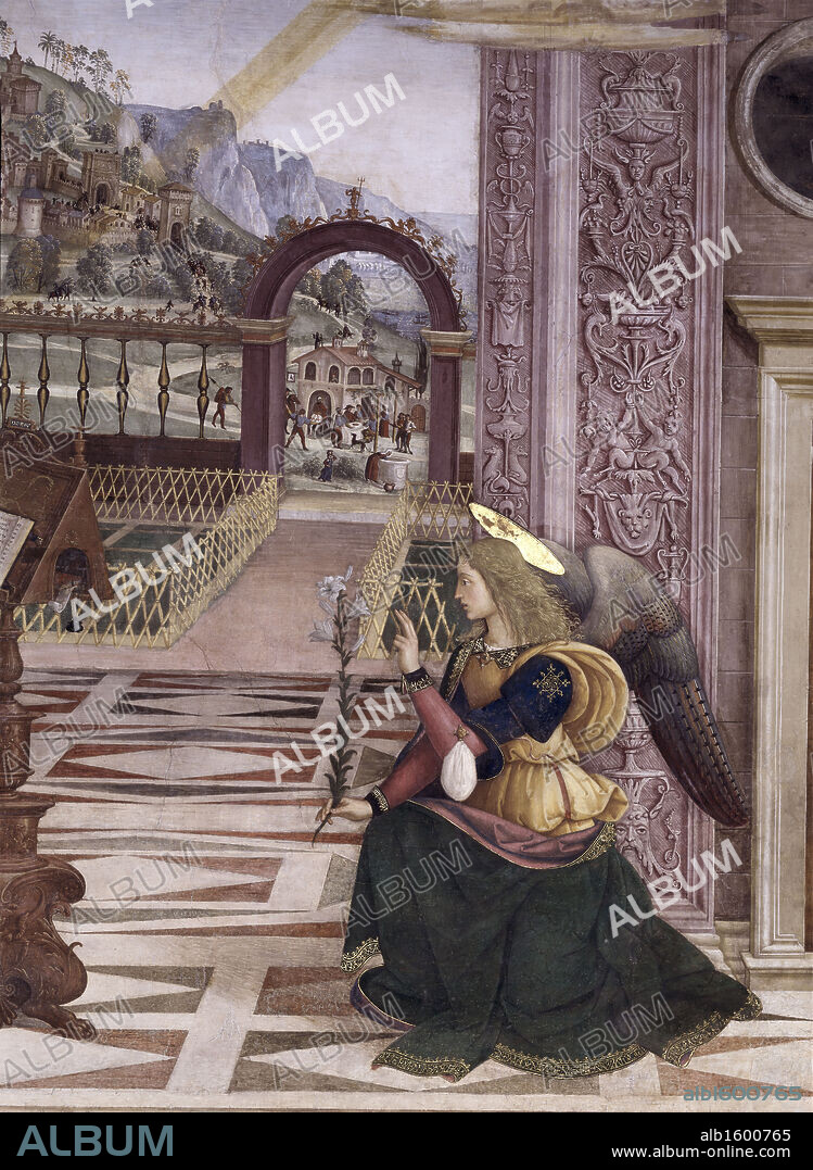 Annunciation (Detail)  Pinturicchio  C. 1454-1513  Italian  Cappella Baglioni, Church of Saint Maria Maggiore.