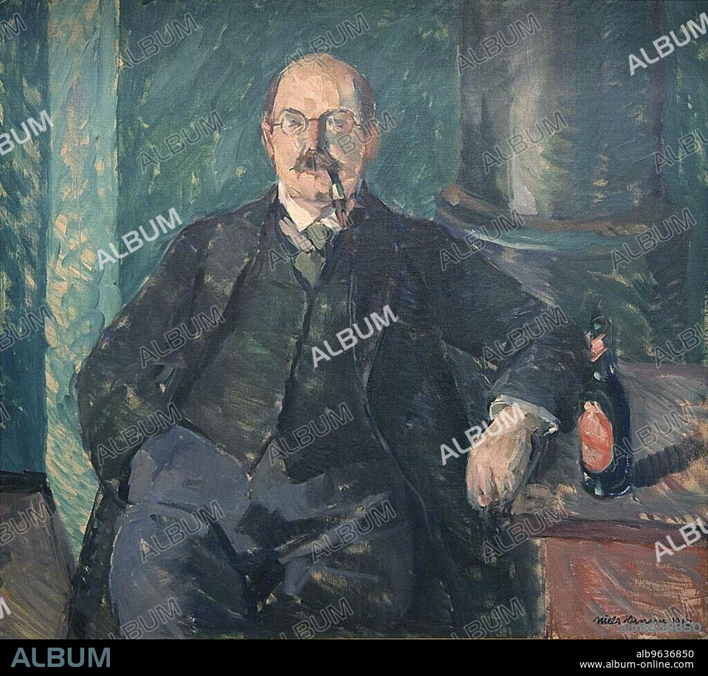 NIELS HANSEN. Niels Fischer;Portrait of a Man, 1917.