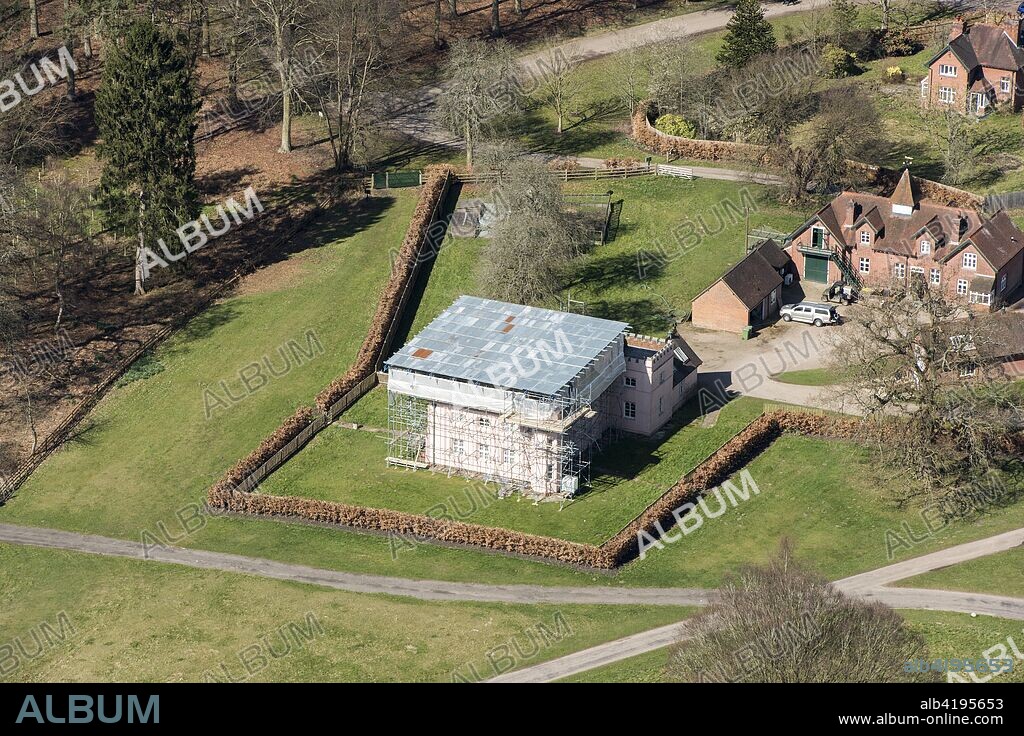 Sandpit Gate Lodge, home to the Head Keeper of Windsor Great Park, under renovation, Berkshire, 2018.